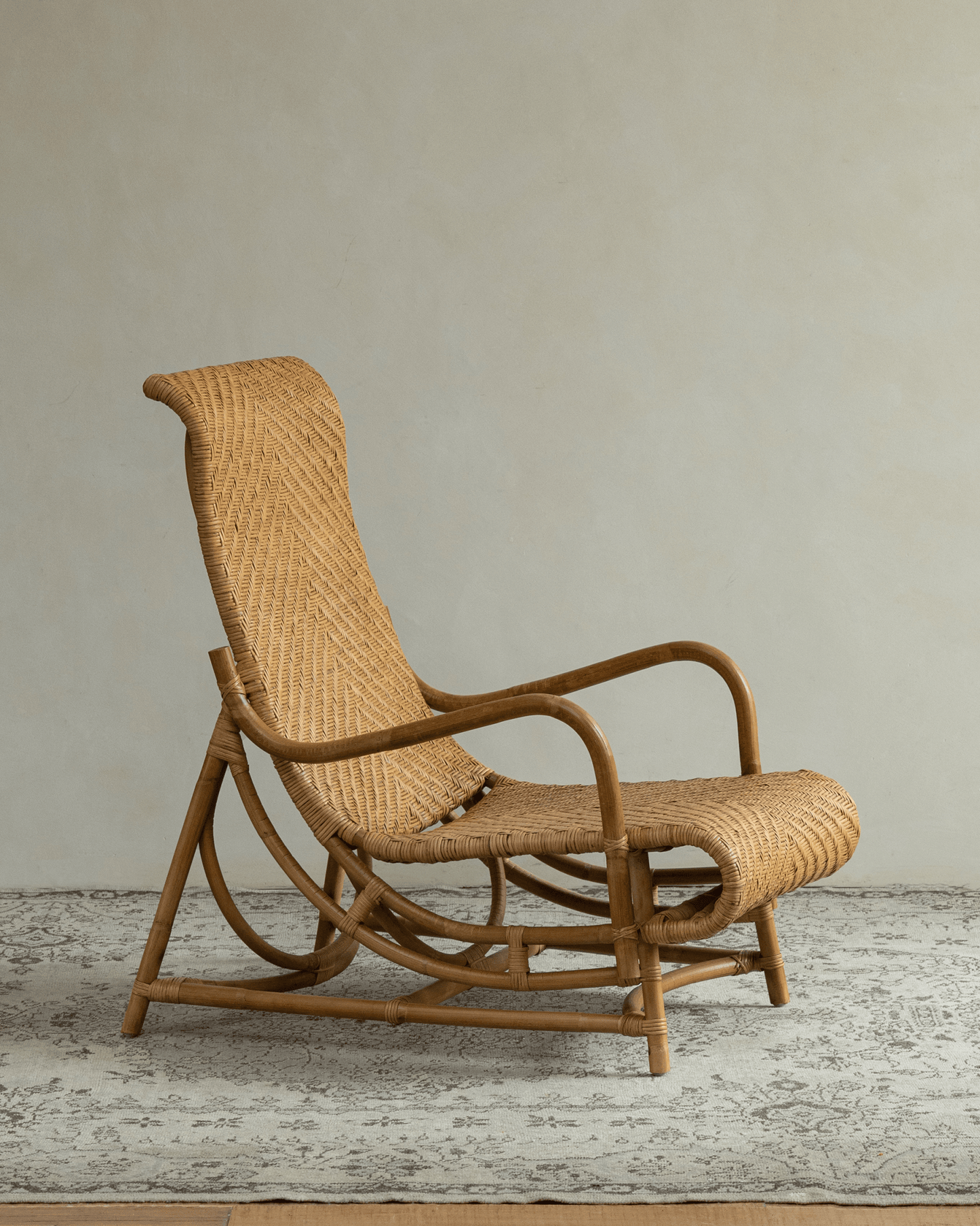 Chaise longue en rotin Nalgae