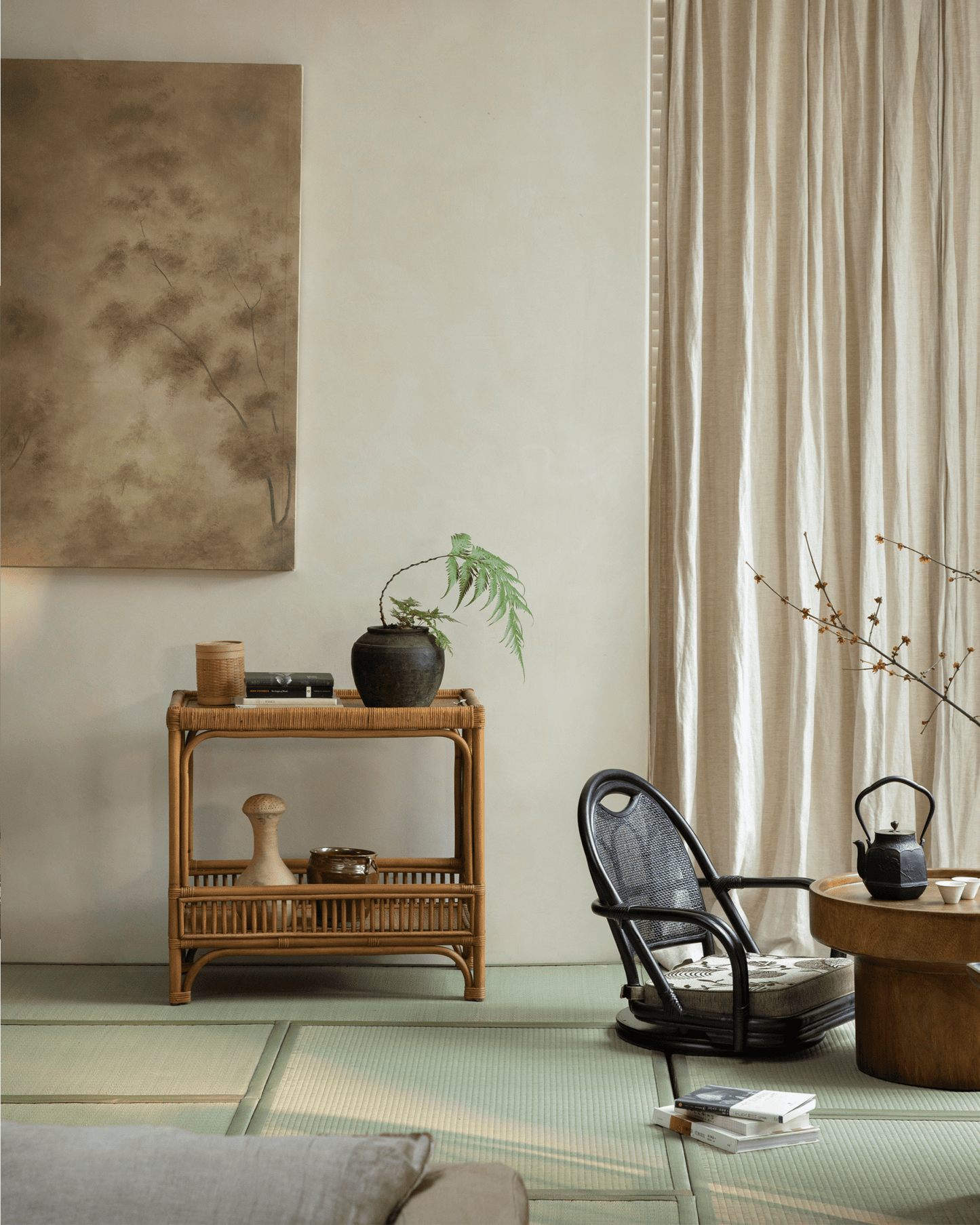 Table d'appoint en rotin Kaeo