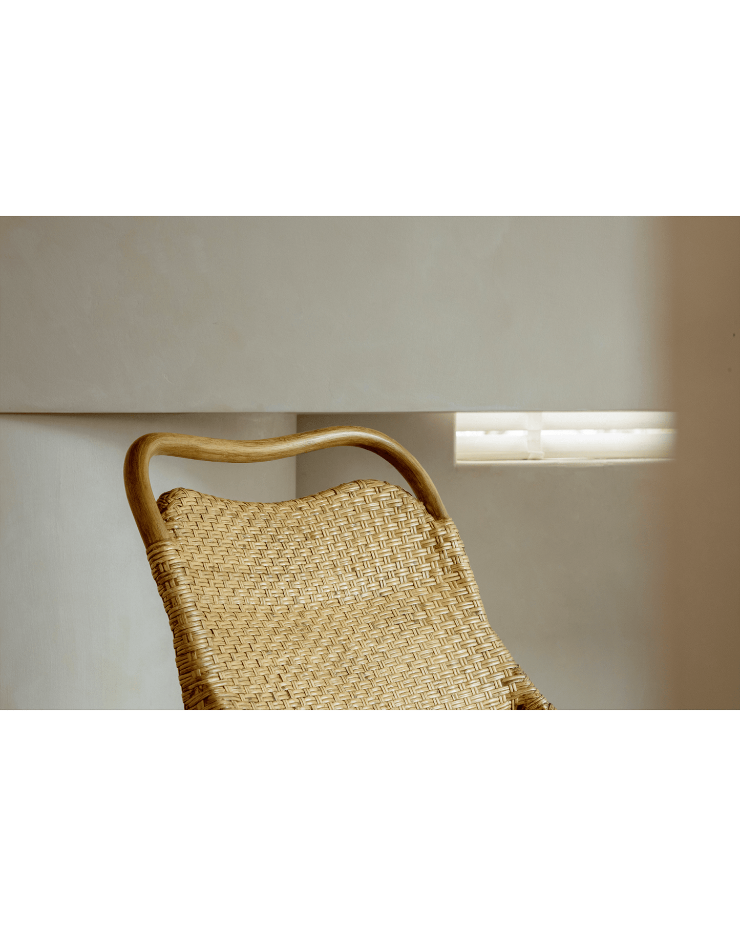 Chaise longue en rotin Sled