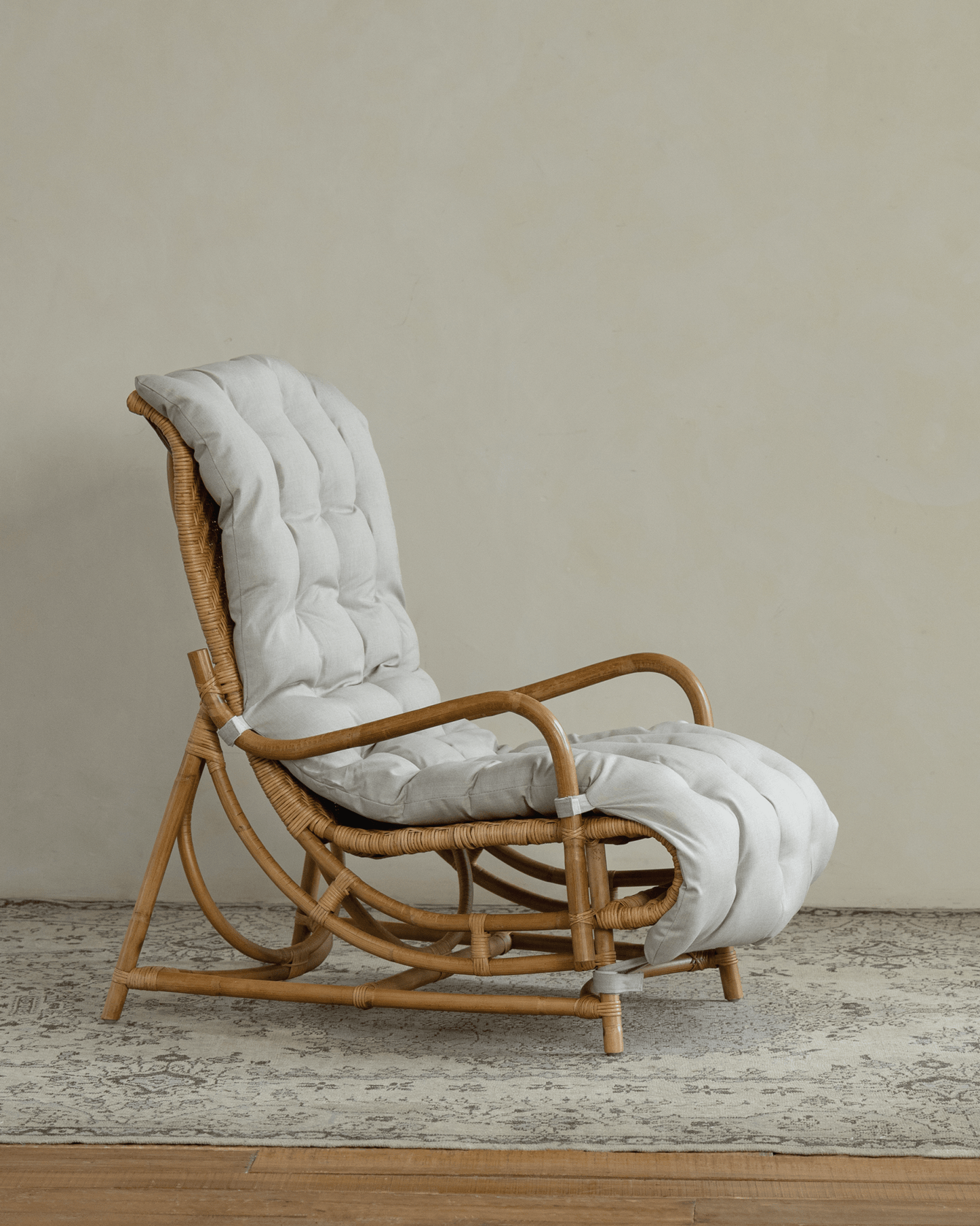 Chaise longue en rotin Nalgae