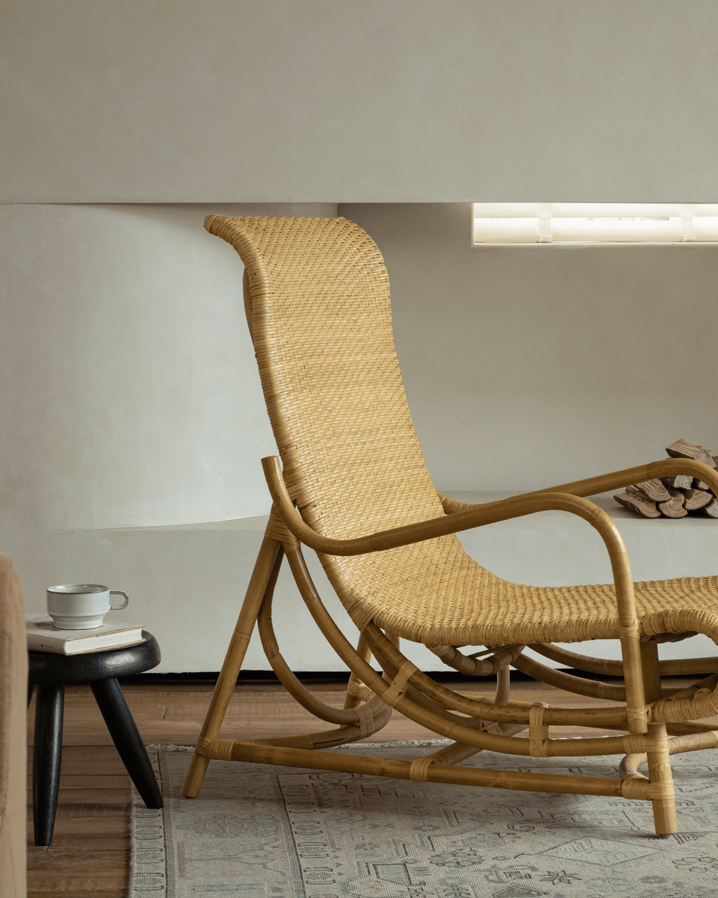 Chaise longue en rotin Nalgae