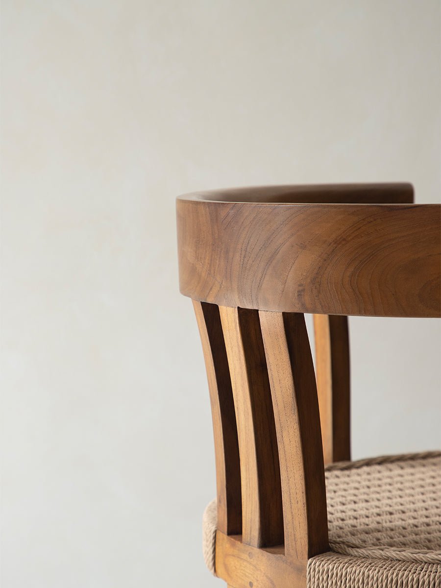 Chaise de salle à manger en corde