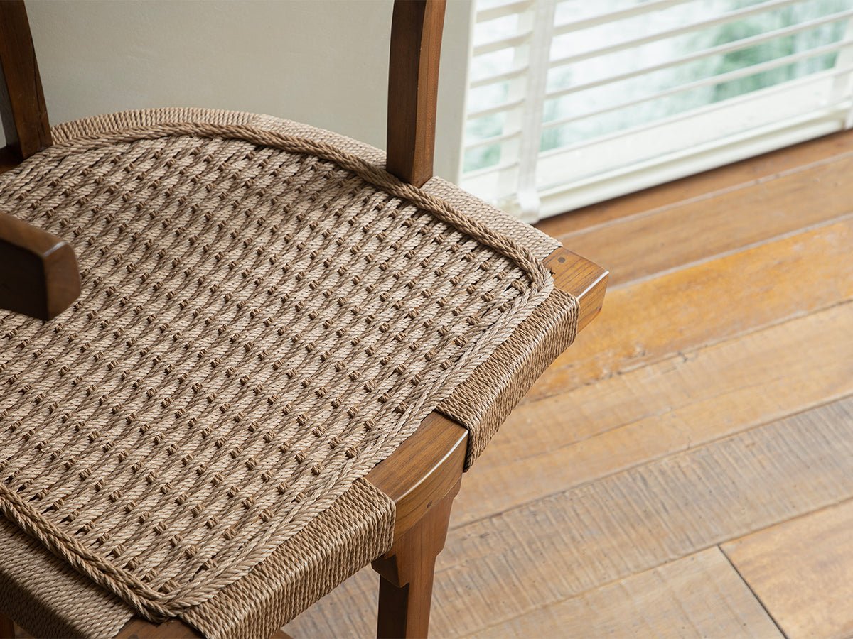 Chaise de salle à manger en corde