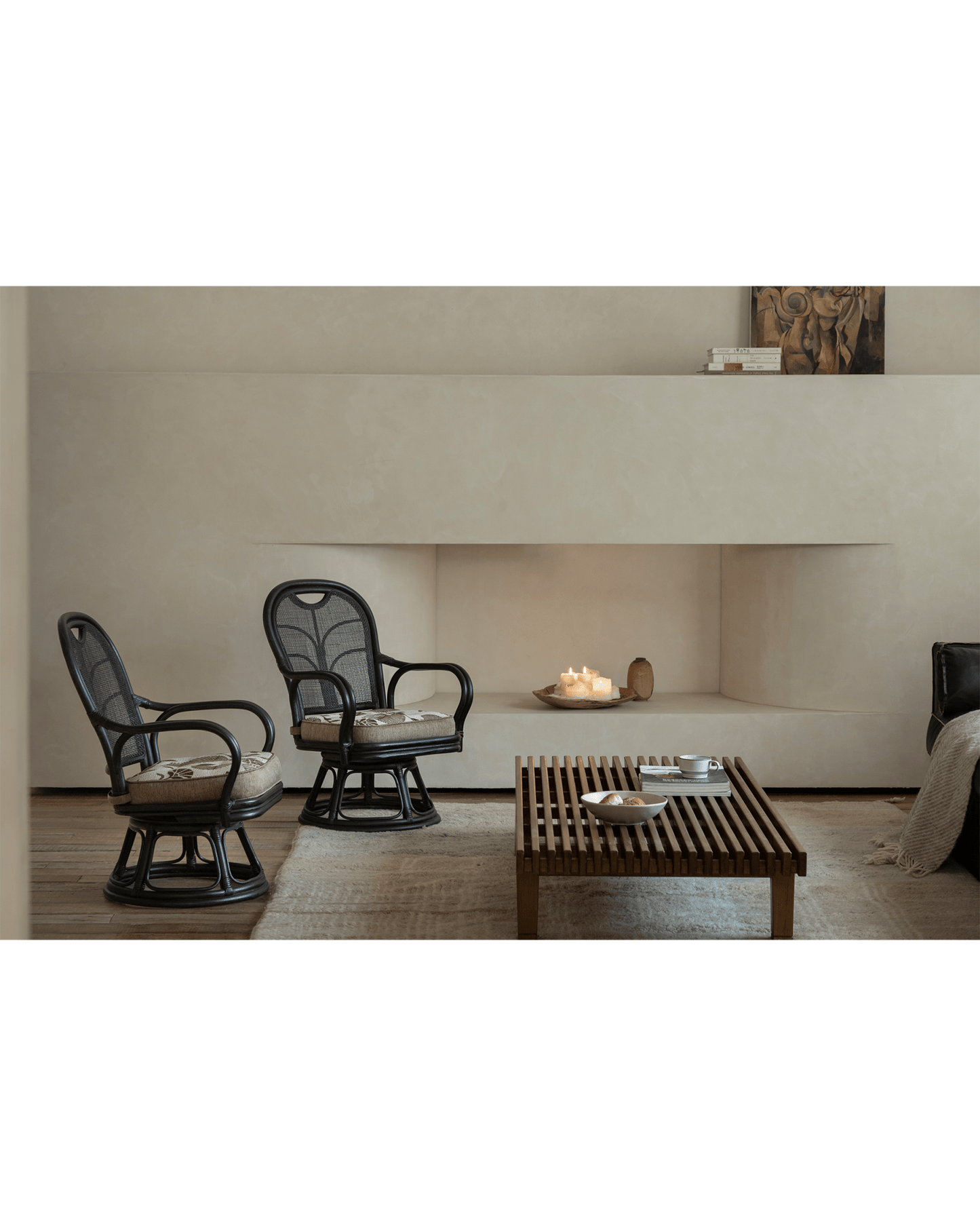 Chaise pivotante en rotin Ray Mini