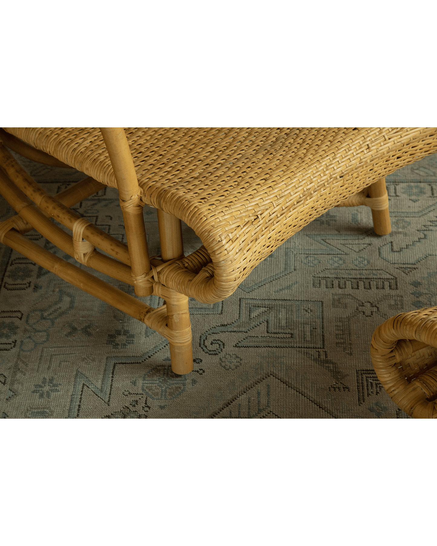 Chaise longue en rotin Nalgae