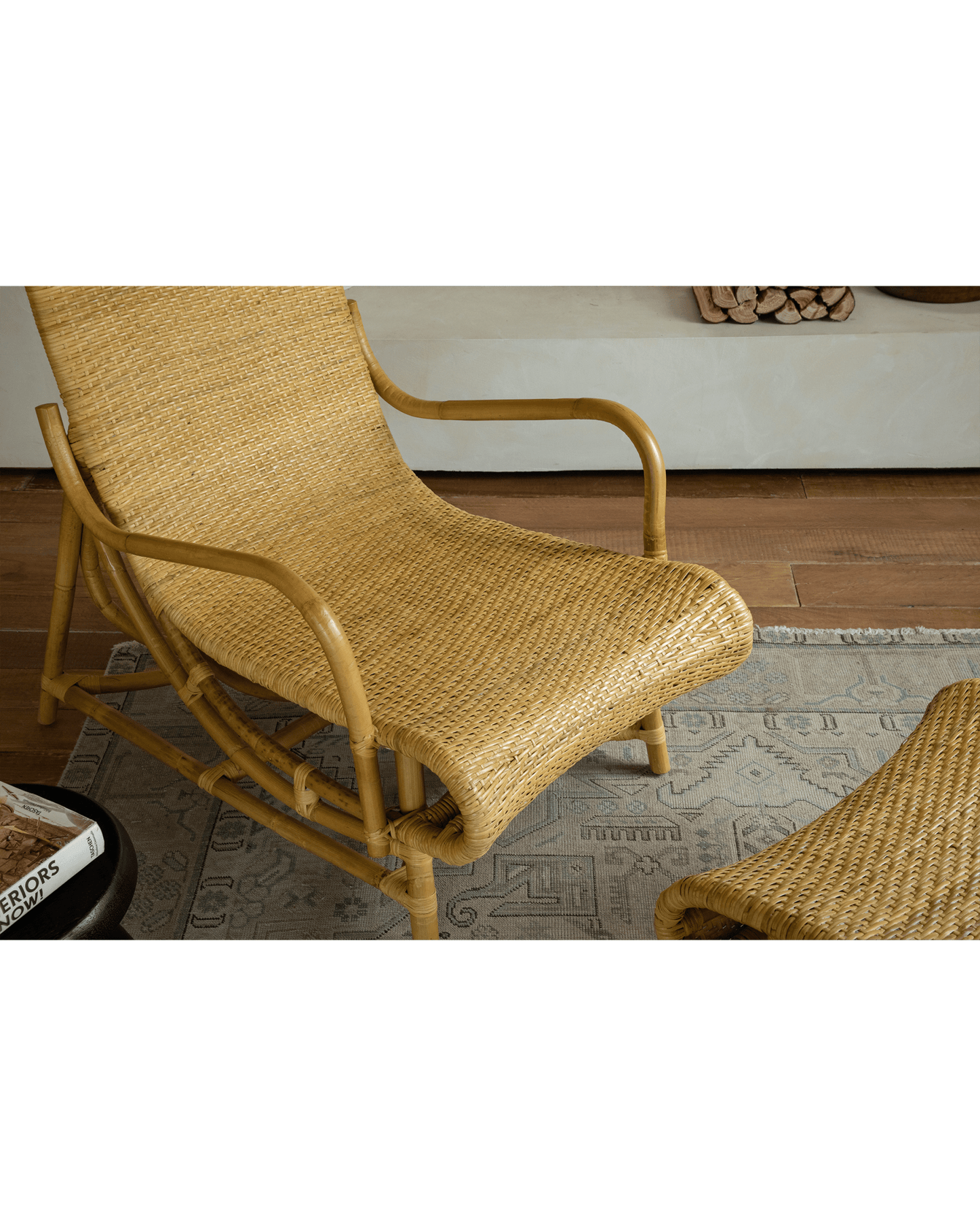 Chaise longue en rotin Nalgae