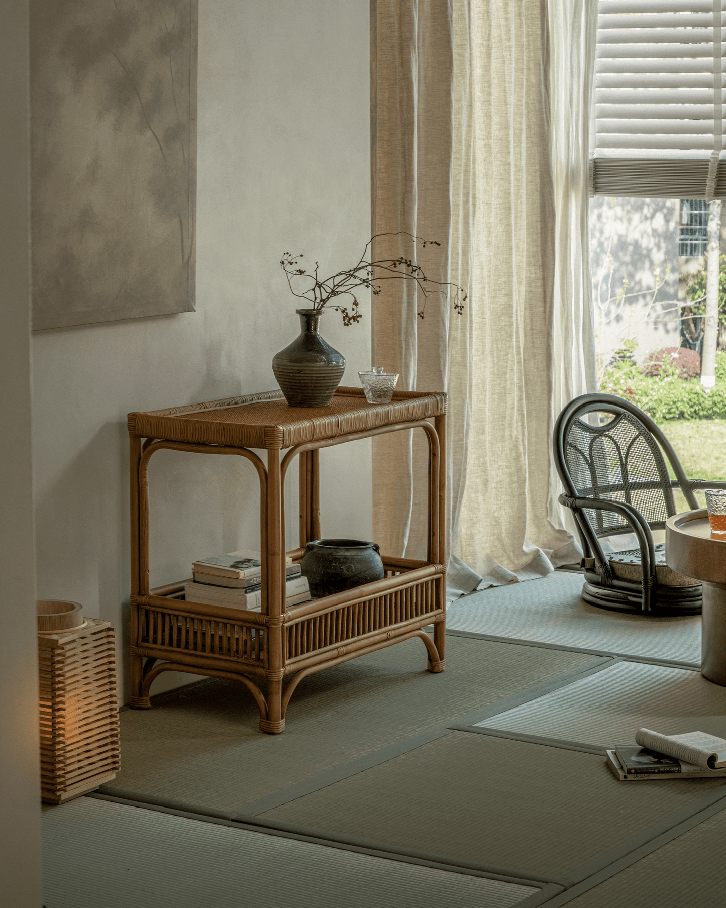 Table d'appoint en rotin Kaeo