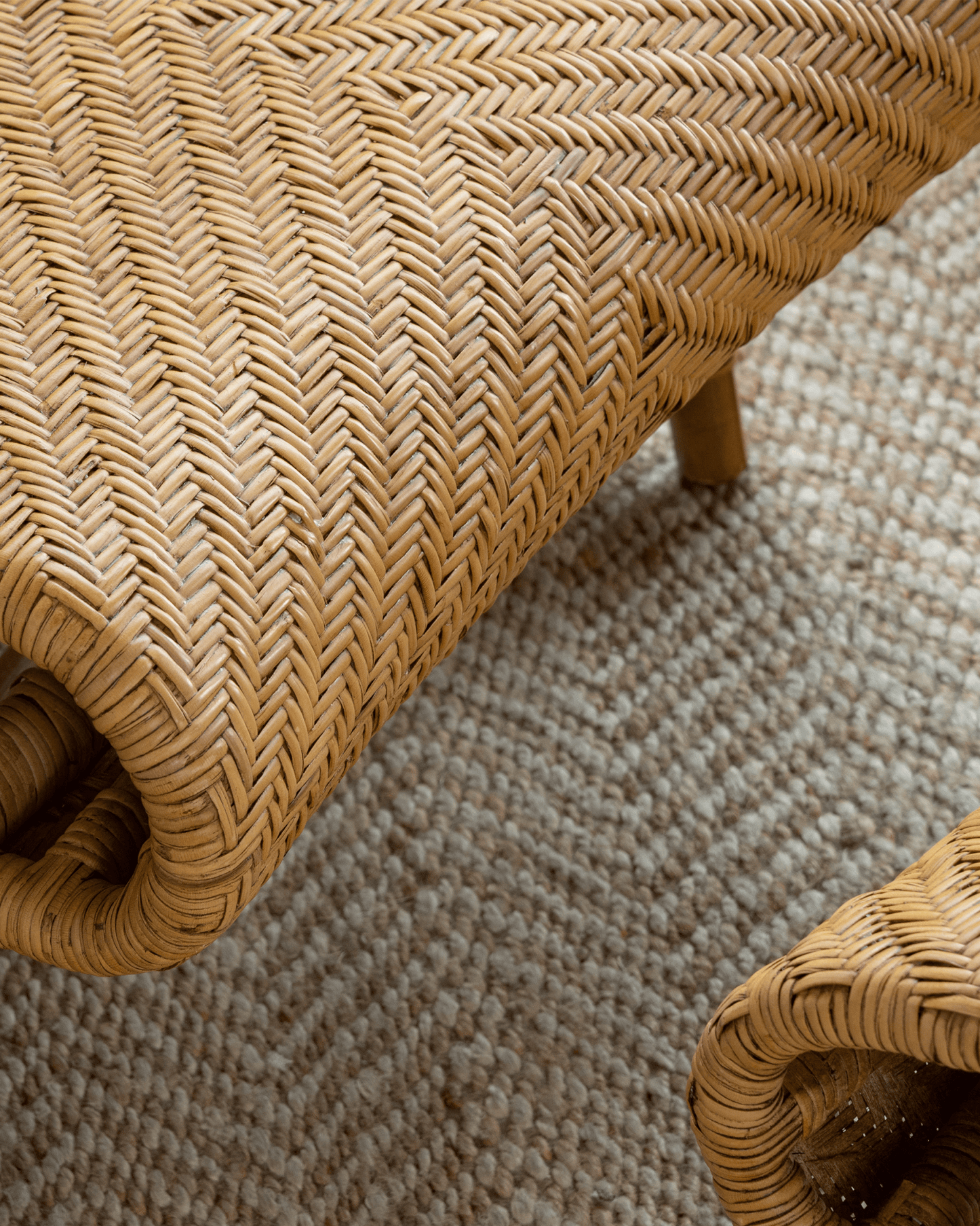 Chaise longue en rotin Nalgae