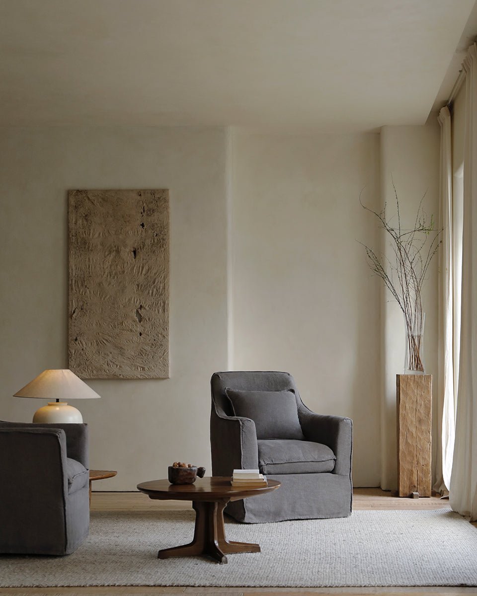 Fauteuil recouvert de tissu Sola