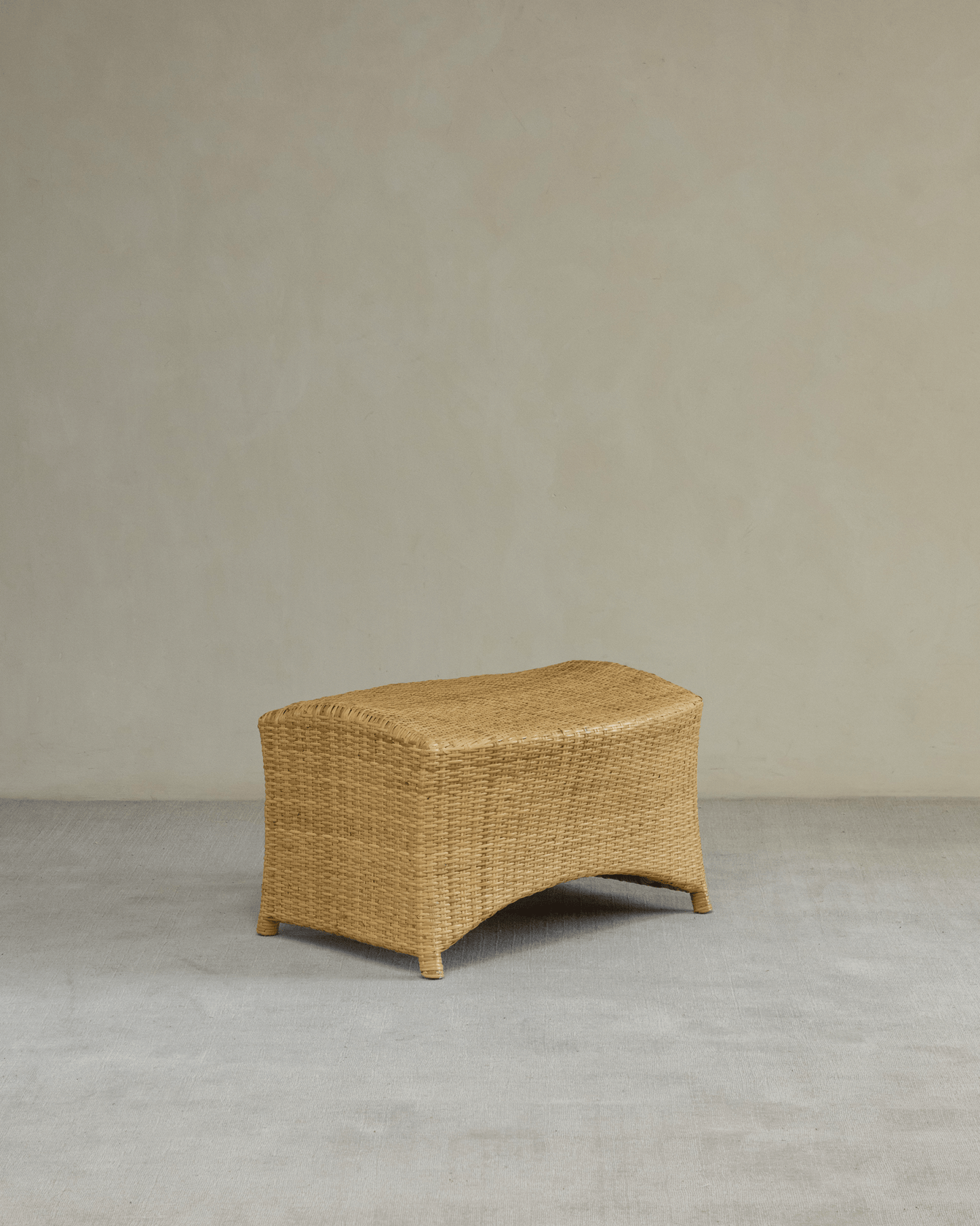 Chaise longue en rotin Slide