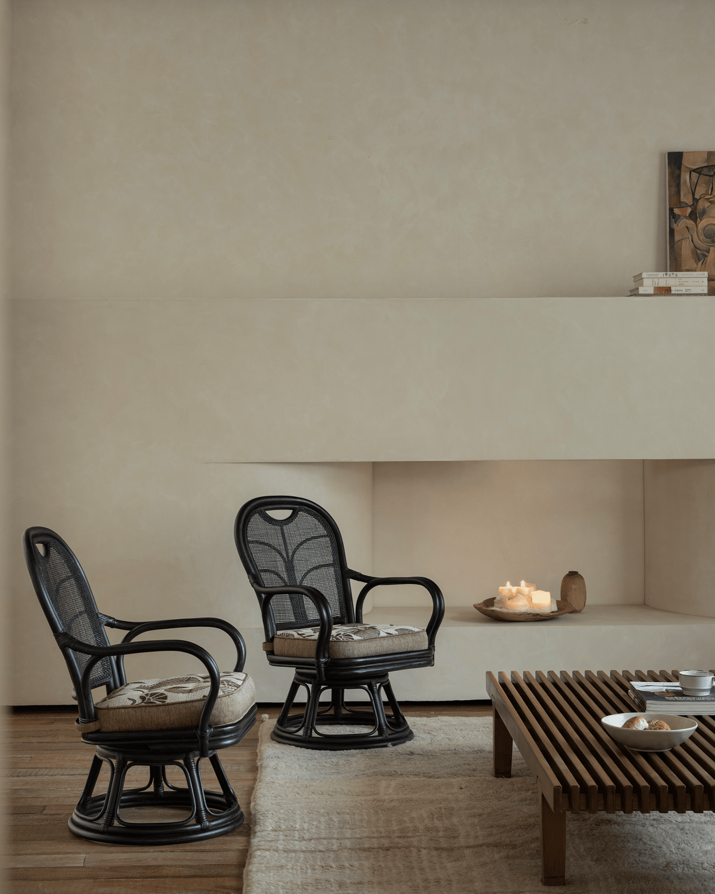 Chaise pivotante en rotin Ray Mini