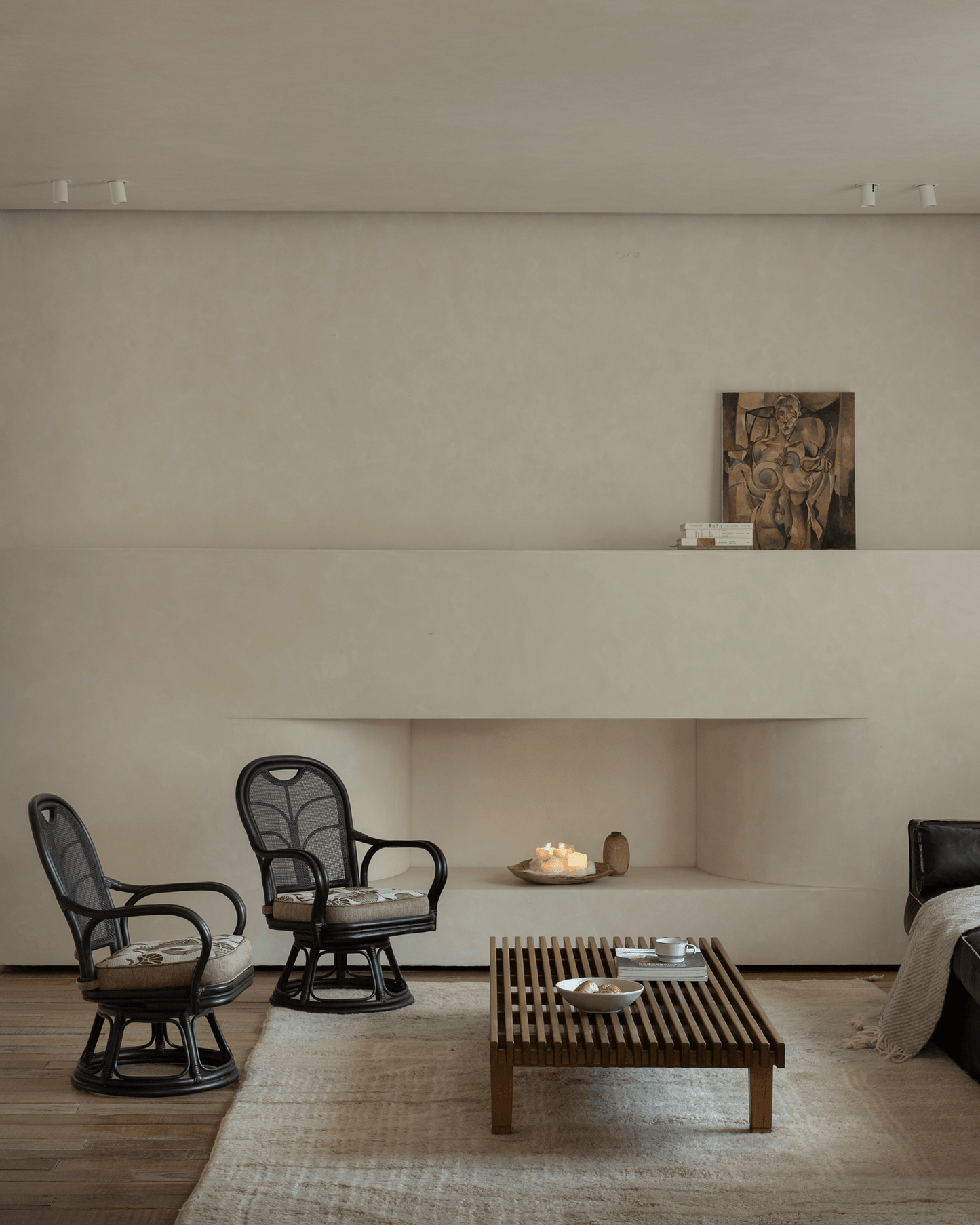 Chaise pivotante en rotin Ray Mini