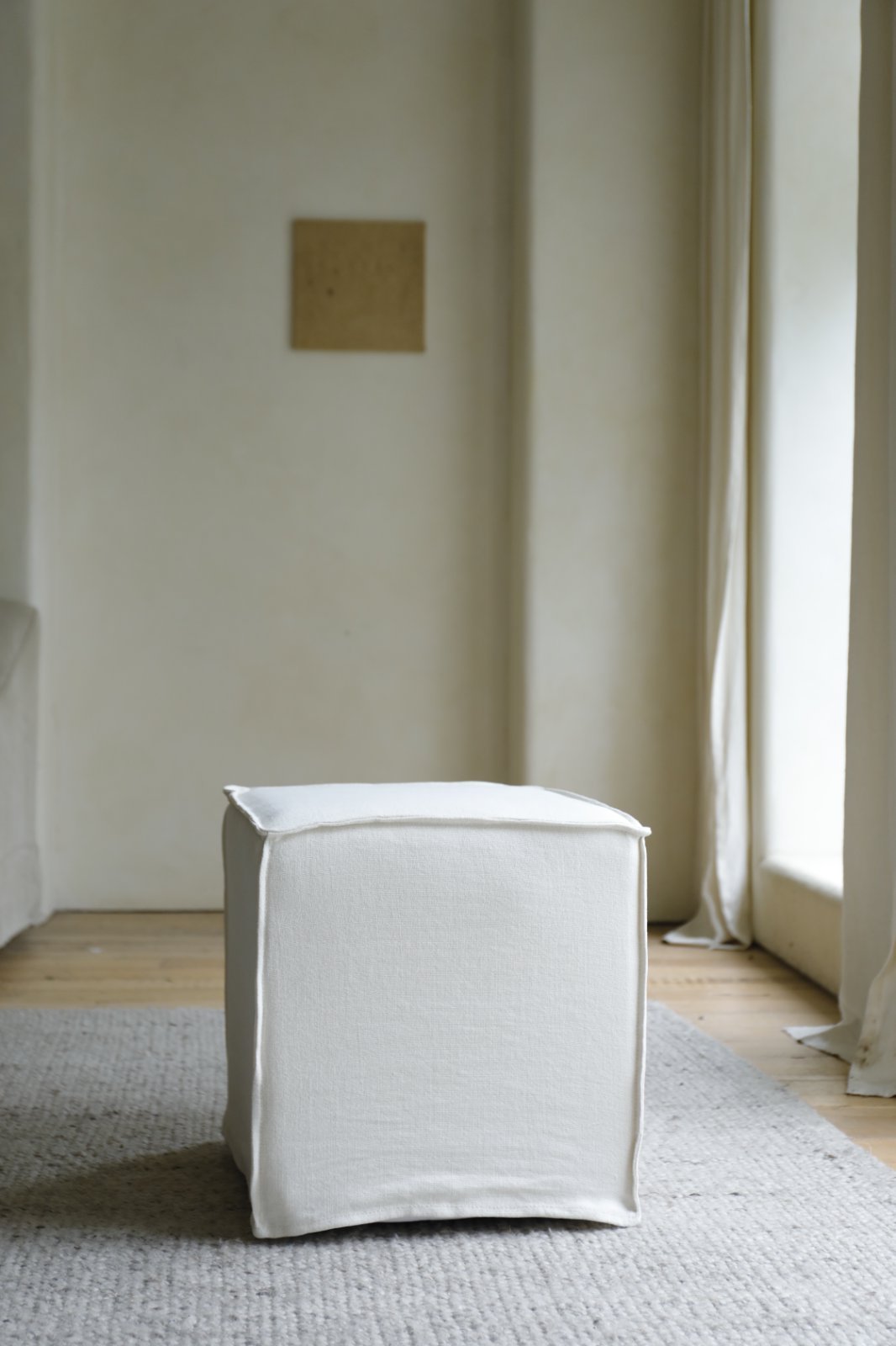 Pouf Cube en Lin