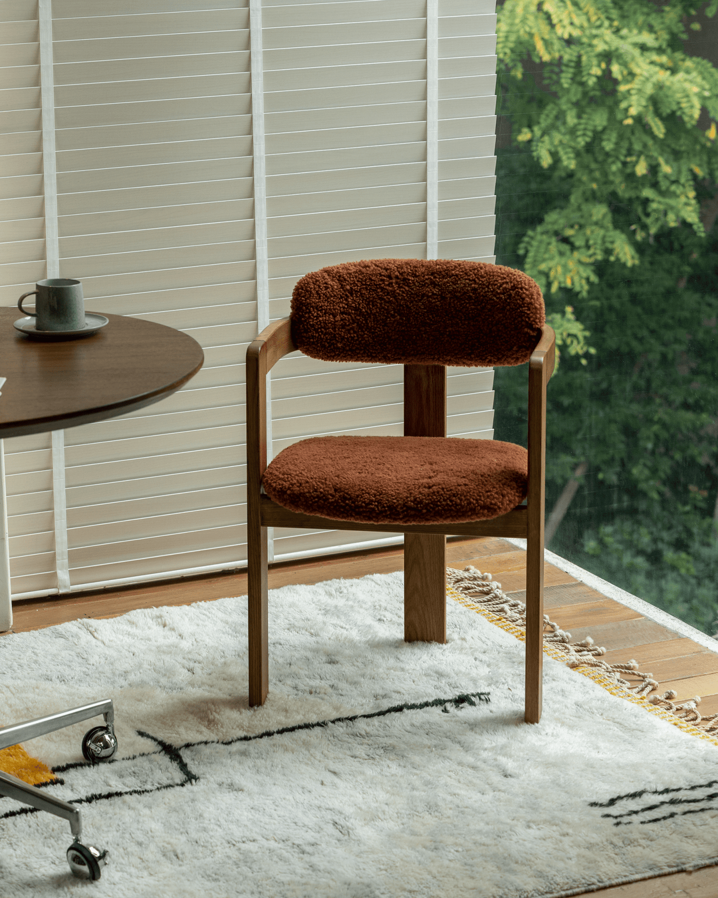 Chaise en peau de mouton Pamplona