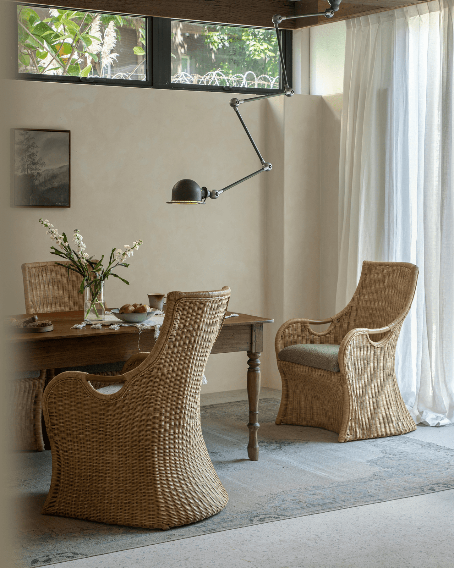 Chaise en rotin Ballerin