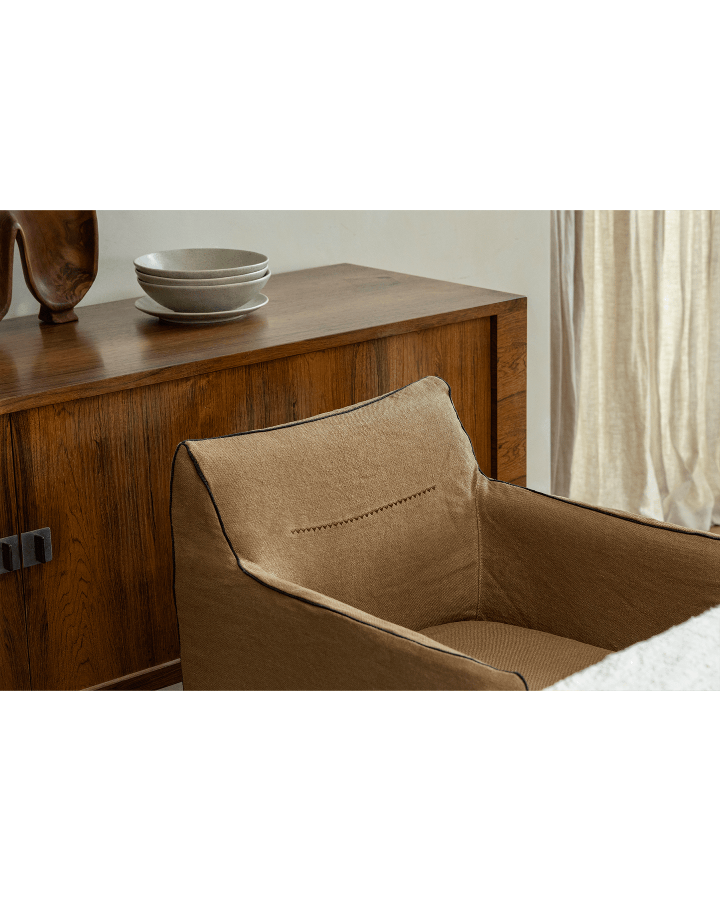 Housse de chaise en lin Ducy