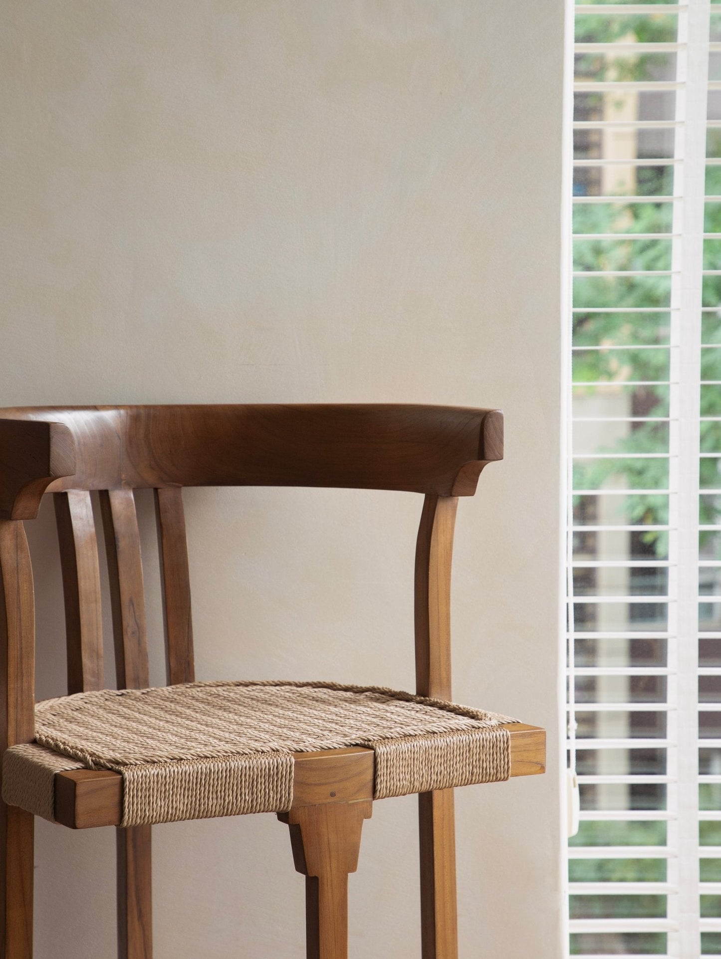 Chaise de salle à manger en corde
