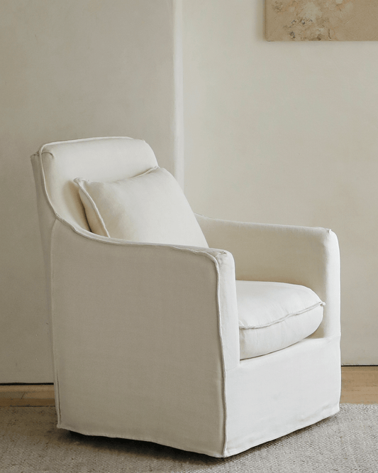 Fauteuil recouvert de tissu Sola