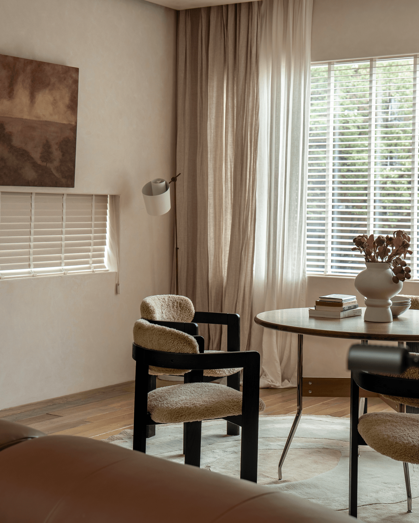 Chaise en peau de mouton Pamplona