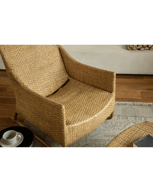 Chaise longue en rotin Sled