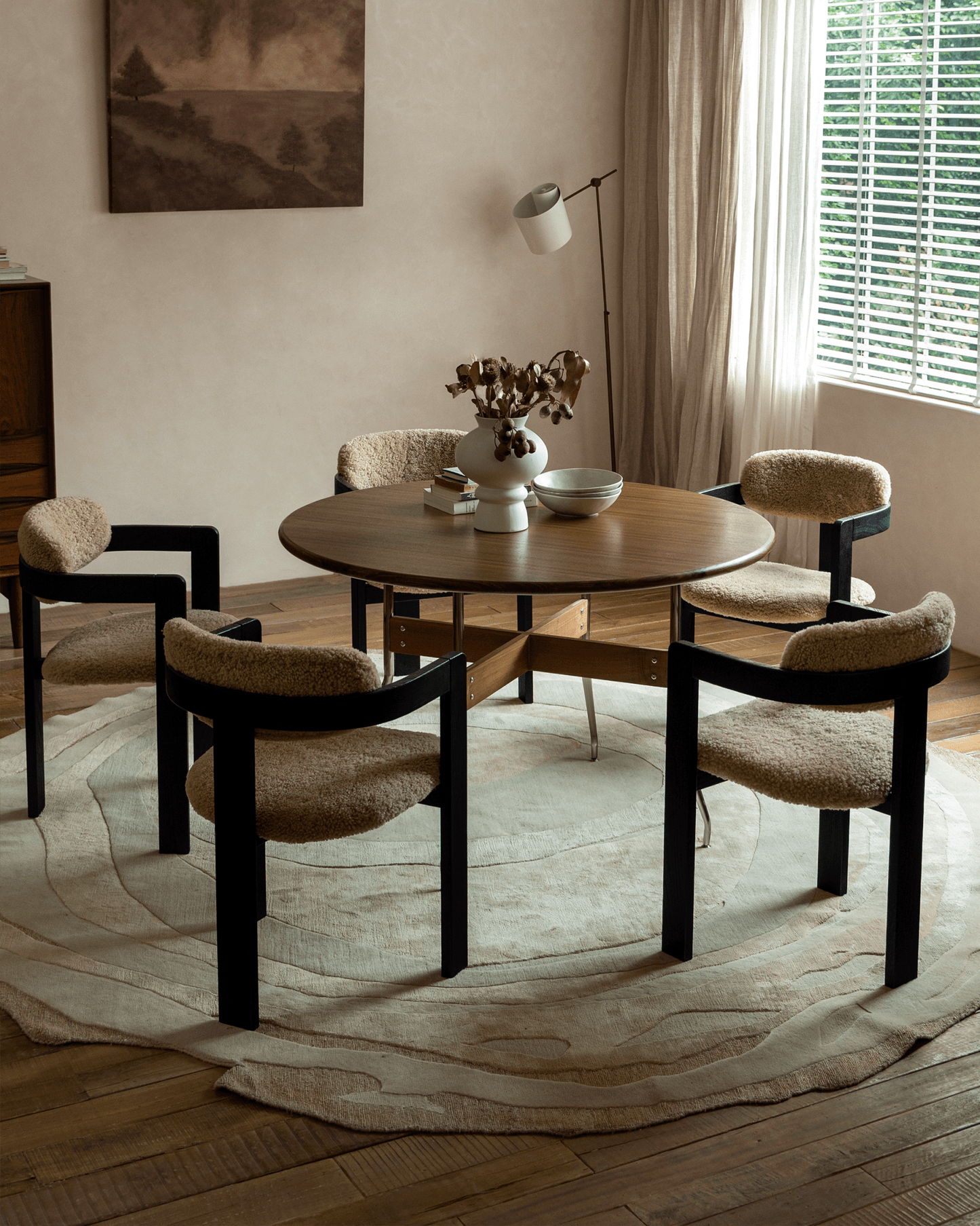 Chaise en peau de mouton Pamplona