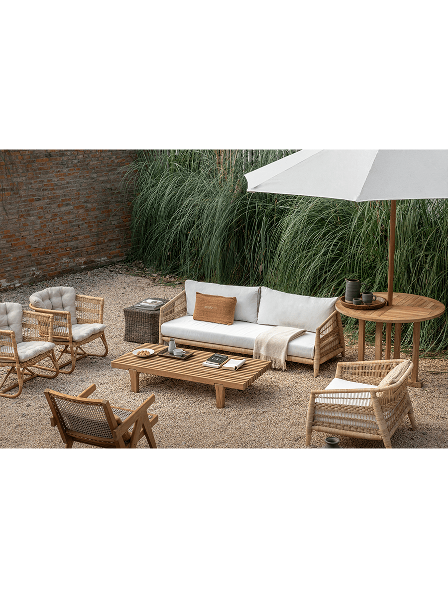 Table basse de clôture d'extérieur
