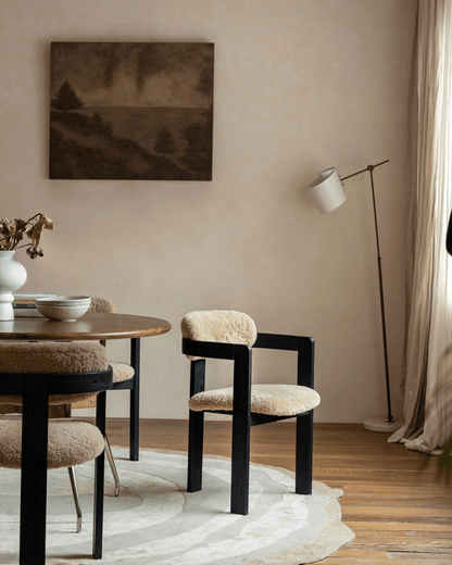 Chaise en peau de mouton Pamplona