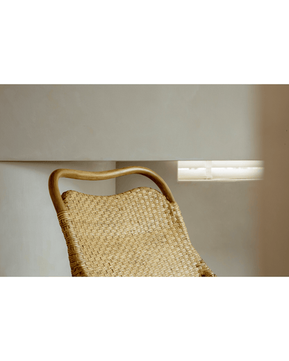 Chaise longue en rotin Sled
