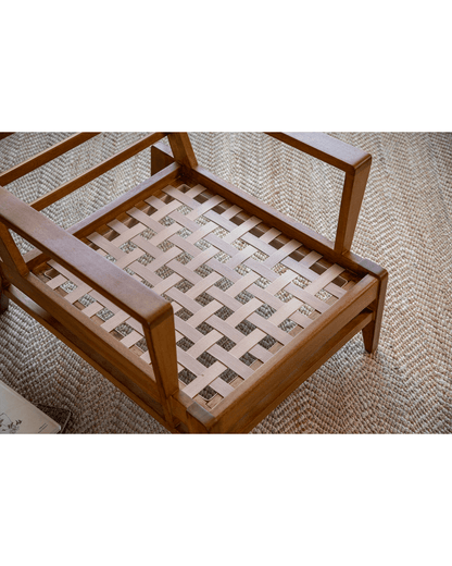 Fauteuil de salon en cuir René