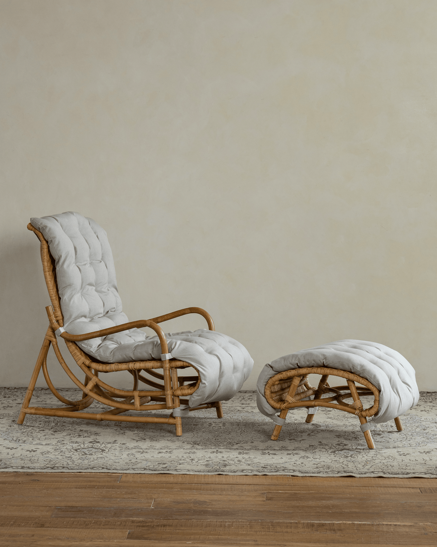 Chaise longue en rotin Nalgae