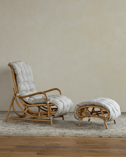 Chaise longue en rotin Nalgae