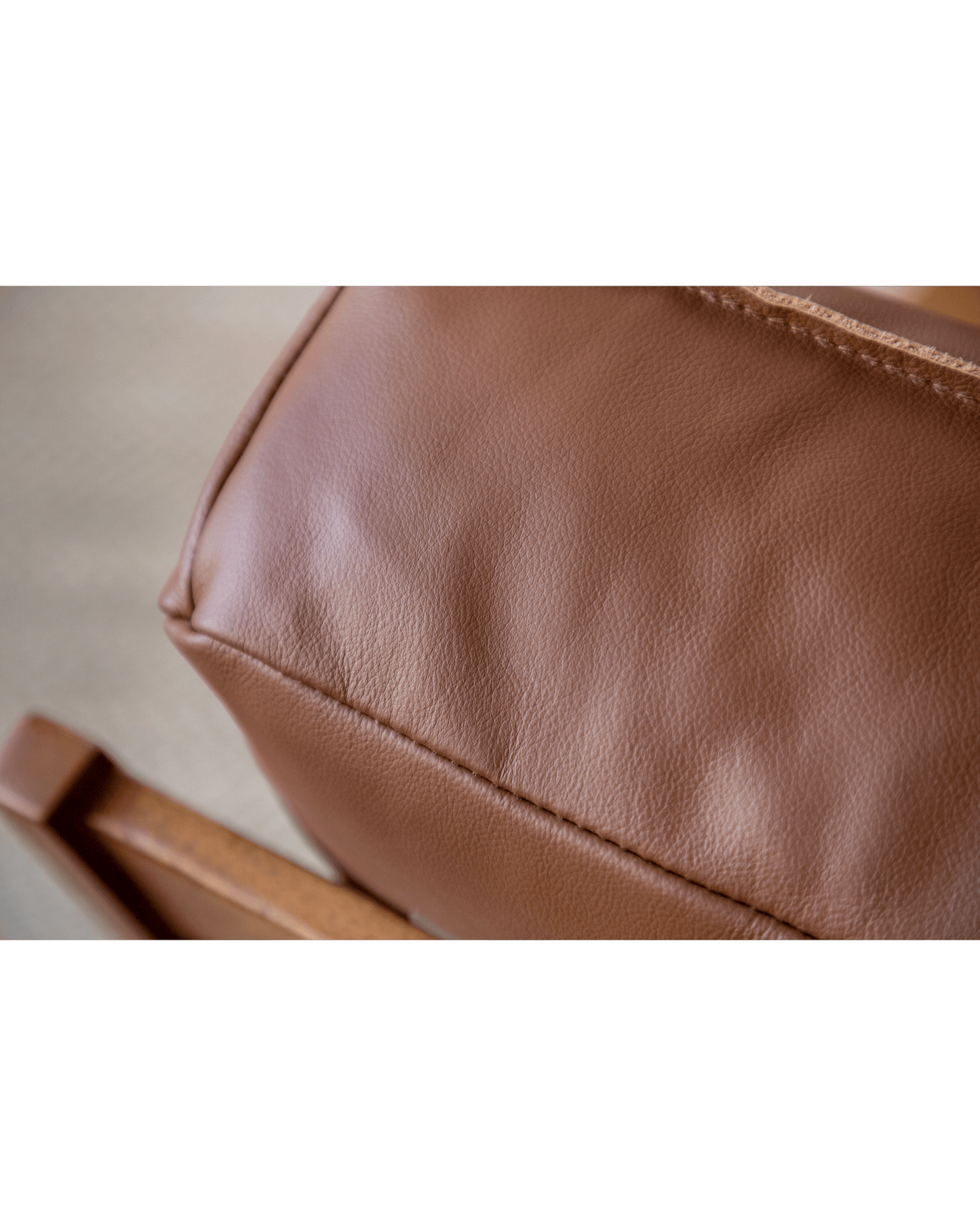 Fauteuil de salon en cuir René