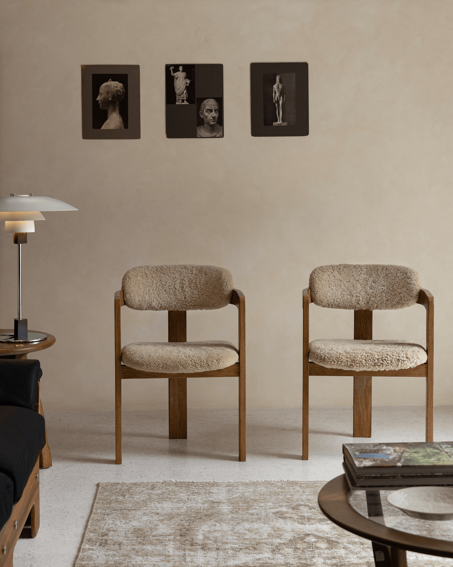 Chaise en peau de mouton Pamplona