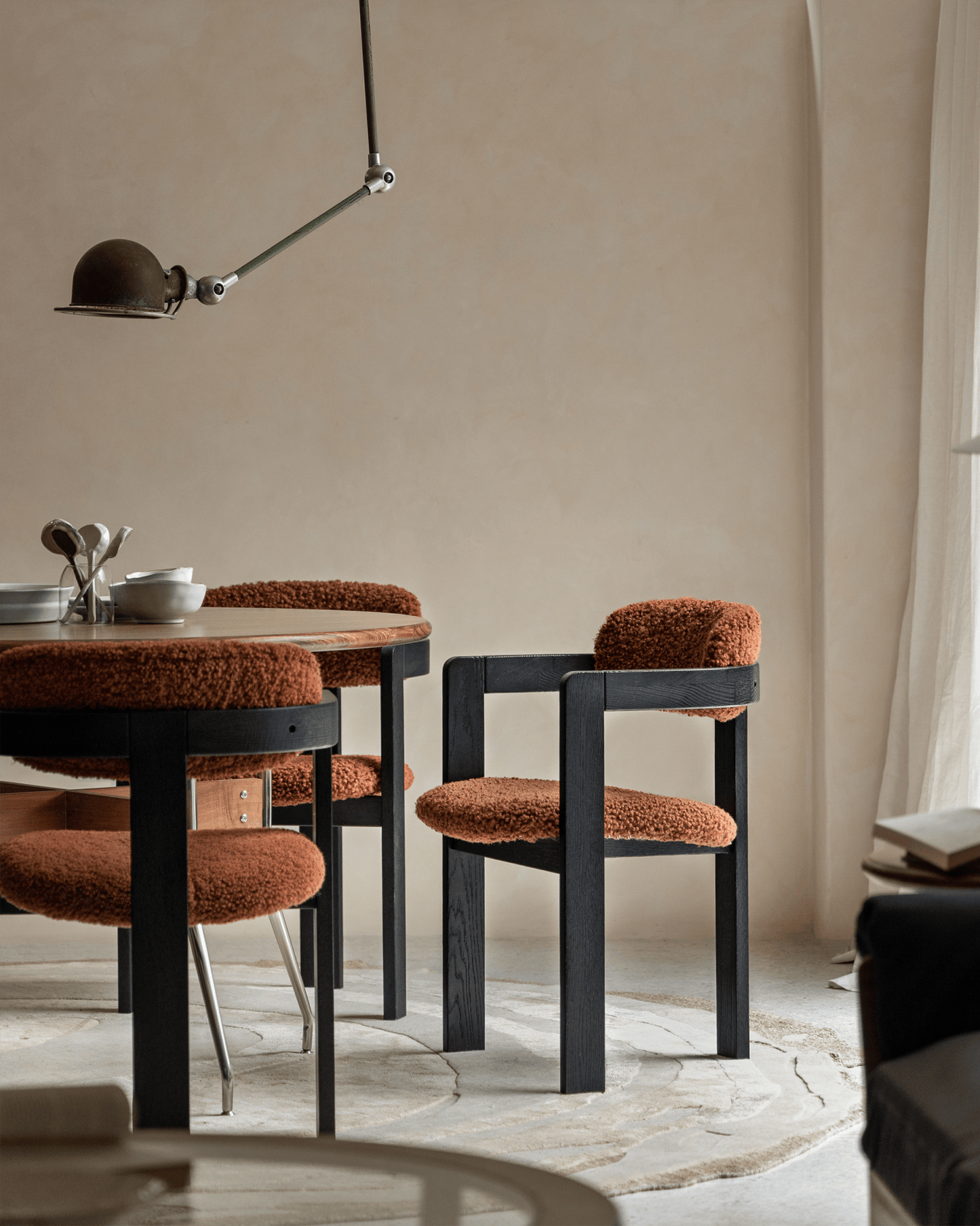 Chaise en peau de mouton Pamplona