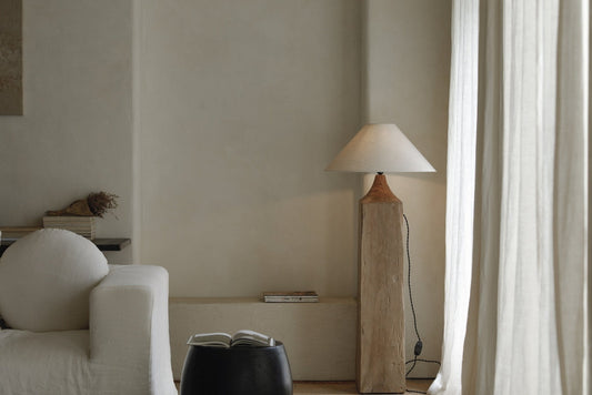 Lampadaire en bois