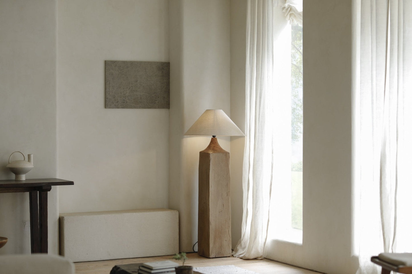 Lampadaire en bois