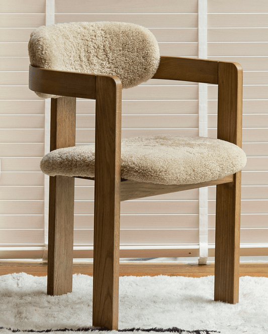 Chaise en peau de mouton Pamplona