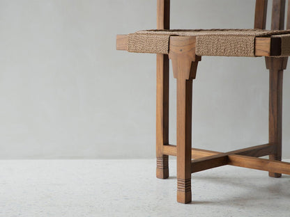 Chaise de salle à manger en corde