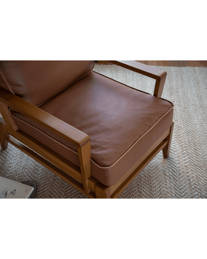 Fauteuil de salon en cuir René