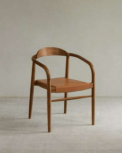 Chaise en cuir Crescent