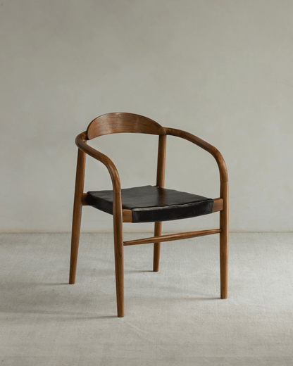 Chaise en cuir Crescent
