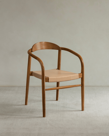 Chaise en cuir Crescent