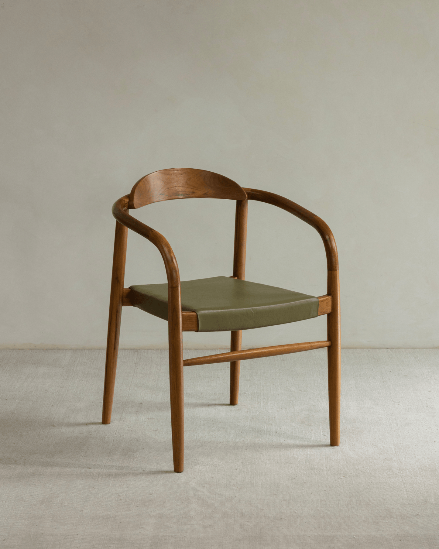 Chaise en cuir Crescent