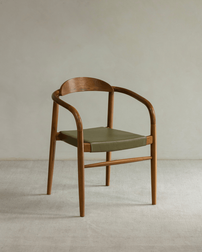 Chaise en cuir Crescent