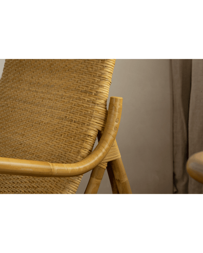 Chaise longue en rotin Nalgae