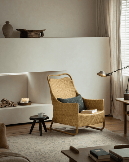 Chaise longue en rotin Sled