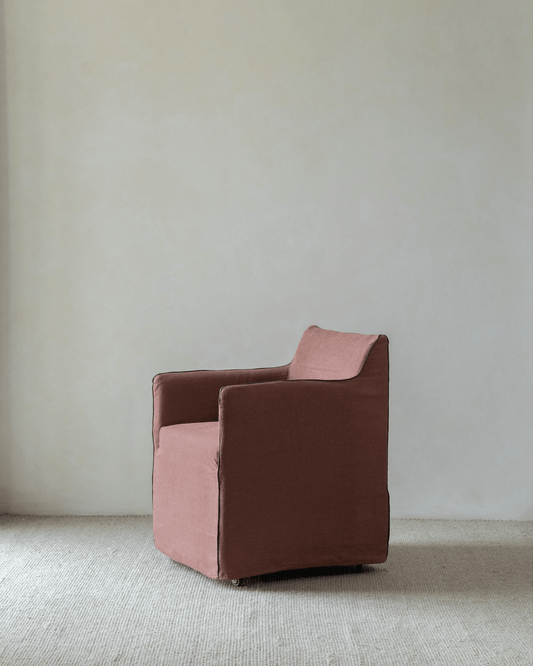 Housse de chaise en lin Ducy