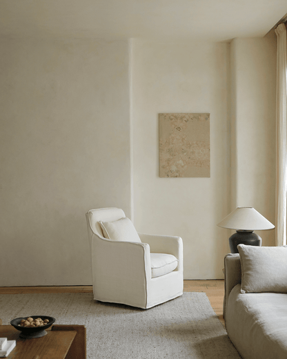 Fauteuil recouvert de tissu Sola