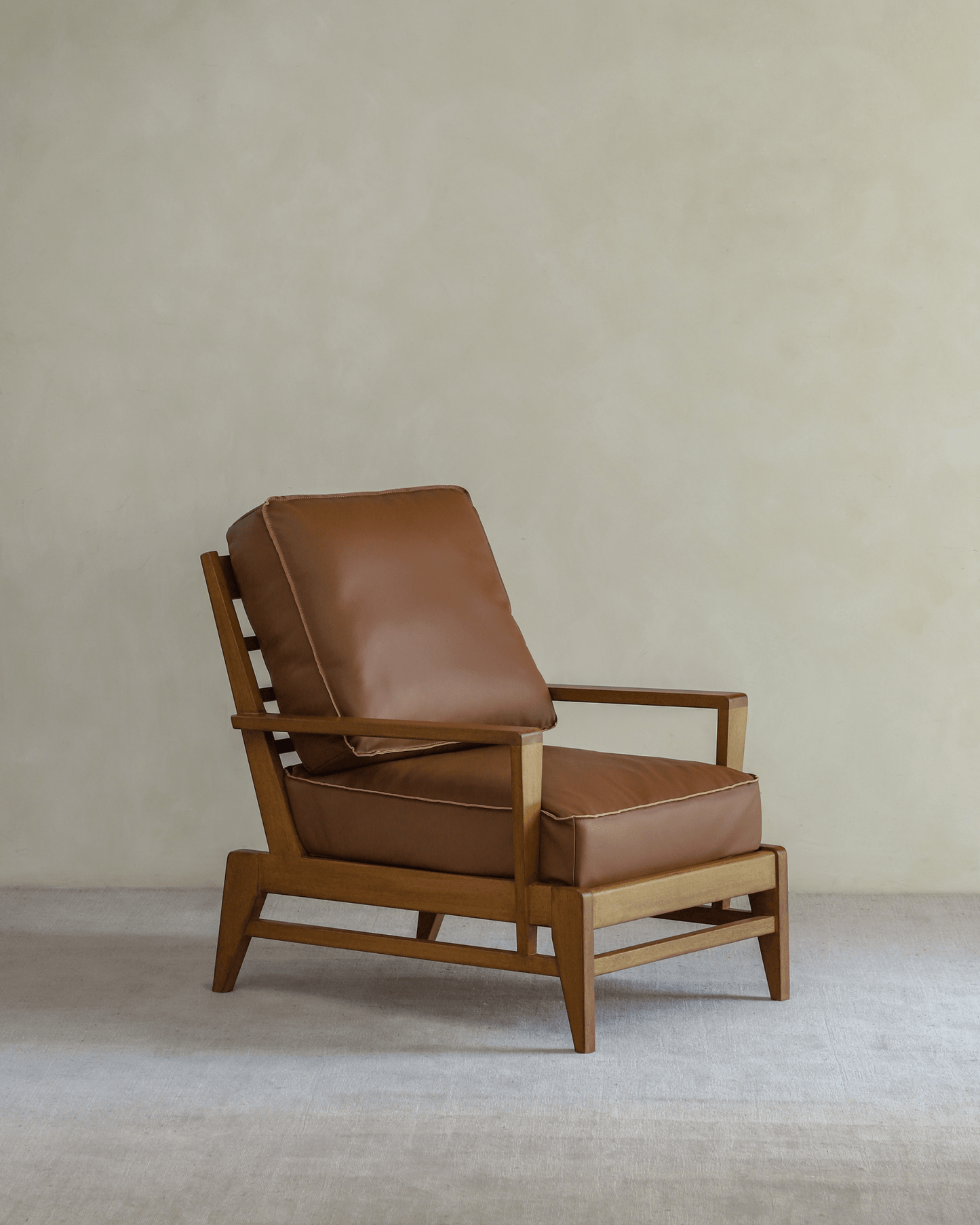Fauteuil de salon en cuir René