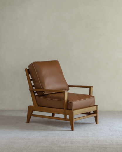 Fauteuil de salon en cuir René